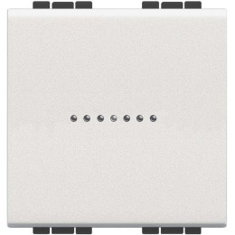 Выключатель аксиальный 1-кл. 2мод. СП LivingLight 10А IP20 250В авт. клеммы бел. Leg BTC N4051M2AN