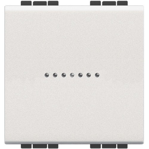 Выключатель аксиальный 1-кл. 2мод. СП LivingLight 10А IP20 250В авт. клеммы бел. Leg BTC N4051M2AN