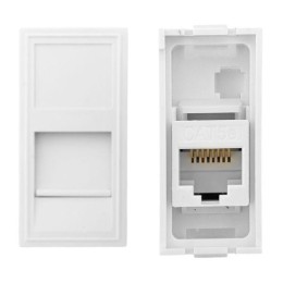 Розетка компьютерная 1мод. RJ45 кат.5E EKF E1MK015E-135-10