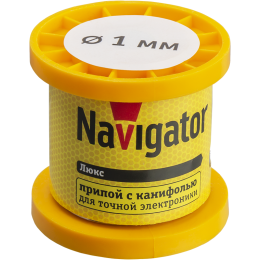 Припой 93 082 NEM-Pos02-61K-1-K100 (ПОС-61; катушка; 1мм; 100 г) Navigator 93082