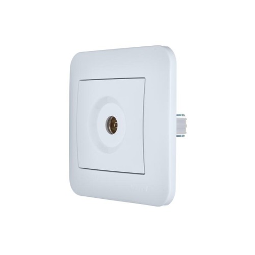 Розетка телевизионная оконечная TV СП ASTI IP20 в сборе бел. LEZARD 7081-0202-130