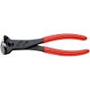 Кусачки торцевые L-180мм твердость кромок 61 HRC Knipex KN-6801180SB