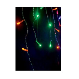 Гирлянда "Световая бахрома" 100LED 2х0.5м 8 режимов мигания IP20 мультиколор провод прозр. 1.5м Косм