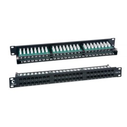 Патч-панель 19дюйм 1U 48 портов кат.5E PLHD-48-Cat.5e-Dual Cabeus 7487c