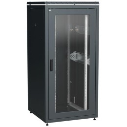 Шкаф сетевой LINEA N 33U 800х800мм стекл. передняя дверь задняя металлическая черн. ITK LN05-33U88-G