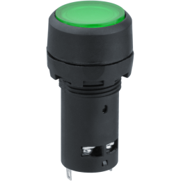 Кнопка d22мм 230В NO+NC 82 821 NBI-B-09-G с подсветкой зел. Navigator 82821