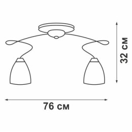 Люстра 6xE14 макс. 40Вт Vitaluce V3680/6PL