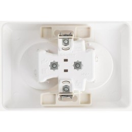 Розетка 2-м СП Этюд 16А IP20 250В без заземл. защ. шторки бел. SE PC16-106B