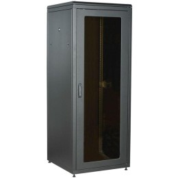 Шкаф сетевой LINEA N 47U 800х800мм стекл. передняя дверь задняя металлическая черн. ITK LN05-47U88-G