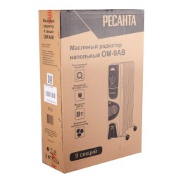 Радиатор масляный 2400Вт ОМ-9АВ Ресанта 67/3/22