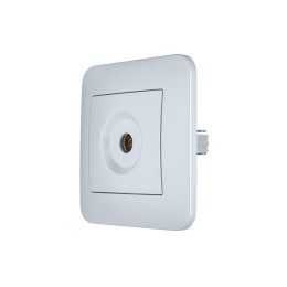 Розетка телевизионная оконечная TV СП ASTI IP20 в сборе жемчуж./бел. перламутр. LEZARD 7081-3030-130