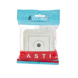 Розетка телевизионная оконечная TV СП ASTI IP20 в сборе жемчуж./бел. перламутр. LEZARD 7081-3030-130