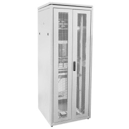 Шкаф сетевой LINEA N 28U 800х800мм распашная перф. передняя дверь задняя перф. сер ITK LN35-28U88-2P
