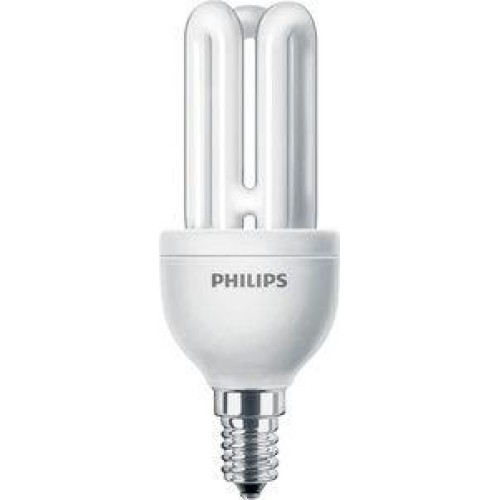 Лампа люминесцентная компакт. Genie 11Вт E14 3U 2700К 1PF/6 PHILIPS 929689133510