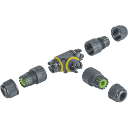 Коннектор кабельный T-образный 82 836 NTB-T02-3P-IP68 3PIN Navigator 82836