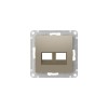 Накладка двойная AtlasDesign для информационных функций типа Keystone шампань SE ATN000590