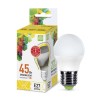 Лампа светодиодная LED-шар-standard 5Вт шар 3000К тепл. бел. E27 450лм 160-260В ASD 4690612002163