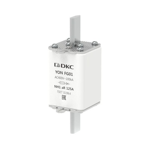 Предохранитель YON ножевого типа FG1 125А 400В хар-ка aR DKC 1FG01-0125-400V-AR