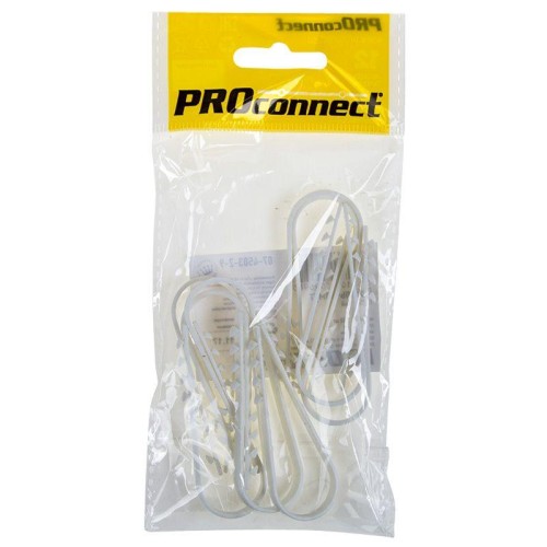 Дюбель-хомут 19-25 для круглого кабеля бел. (уп.10шт) PROCONNECT 07-4503-2-9