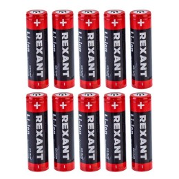 Аккумулятор Li-ion 18650 3.7В 2600мА.ч unprotected Rexant 30-2020