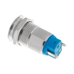 Кнопка антивандальная d12 с фикс. (2с) ON-OFF выпуклая (A12-B2) блист. Rexant 06-0340-A