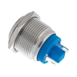 Кнопка антивандальная d19 без фикс. (2с) (ON)-OFF выпуклая (PBS-28В-4) блист. Rexant 06-0358-B