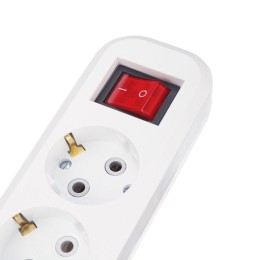 Колодка удлинителя 3-м с заземл. с кнопкой Rexant 11-8706