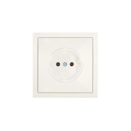 Розетка 1 мест. б/з ПБТ СП ZIMA IP20 16А безвинт. зажим слон. кость LEZARD 704-9088-121BQC