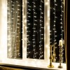 Гирлянда светодиодная "Светодиодный Дождь" 2х2.5м 300LED тепл. бел. 18Вт 230В IP20 свечение с динами