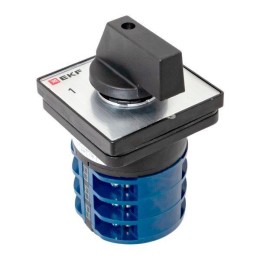 Переключатель кулачковый ПК-1-43 3п 32А "1-0-2" IP65 EKF pk-1-43-32-65
