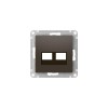Накладка двойная AtlasDesign для информационных функций типа Keystone мокко SE ATN000690