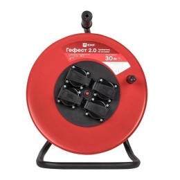 Удлинитель на катушке 4х30м с заземл. 16А IP44 Гефест 2.0 3.5кВт ПВС 3х1.5 с предохранителем PROxima