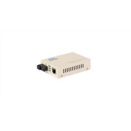 Конвертер UTP 100Мбит/с WDM LFP SM SC Tx:1310/Rx:1550 18дБ до 20км NIKOMAX GL-MC-UTPF-SC1F-18SM-1310