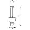 Лампа люминесцентная компакт. Genie 11Вт E27 3U 6500К 1PF/6 PHILIPS 929689113610