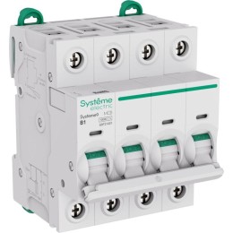 Выключатель автоматический 4п B 1А 10кА Systeme9 400В SE S9F31401