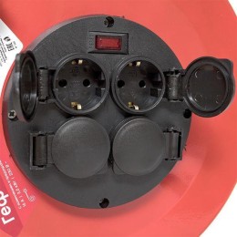 Удлинитель на катушке 4х50м с заземл. 16А IP44 Гефест 2.0 3.5кВт КГ 3х2.5 с предохранителем PROxima