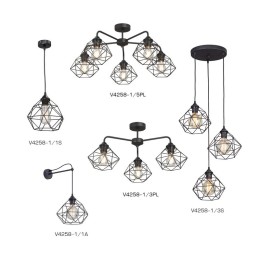 Люстра 3хE27 макс. 40Вт Vitaluce V4258-1/3S