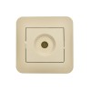 Розетка телевизионная оконечная TV СП ASTI IP20 в сборе крем. LEZARD 7081-0303-130