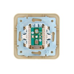 Розетка телевизионная оконечная TV СП ASTI IP20 в сборе крем. LEZARD 7081-0303-130