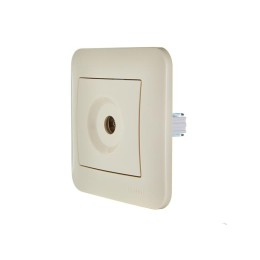 Розетка телевизионная оконечная TV СП ASTI IP20 в сборе крем. LEZARD 7081-0303-130