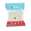 Розетка телевизионная оконечная TV СП ASTI IP20 в сборе крем. LEZARD 7081-0303-130