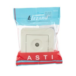 Розетка телевизионная оконечная TV СП ASTI IP20 в сборе крем. LEZARD 7081-0303-130
