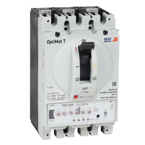 Выключатель автоматический для защиты двигателя OptiMat T630M ETN-M 630A 3P КЭАЗ 356091