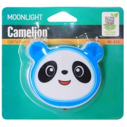 Светильник светодиодный NL-252 "Панда" LED ночник с выкл. 220В Camelion 15005