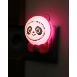 Светильник светодиодный NL-253 "Панда с бантиком " LED ночник с выкл. смена цветности свечения 220В