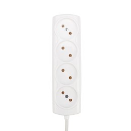 Удлинитель 4х3м без заземл. 6А IP20 Optima ПВС 2х0.75 бел. PROCONNECT 11-7220
