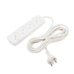 Удлинитель 4х5м без заземл. 6А IP20 Optima ПВС 2х0.75 бел. PROCONNECT 11-7222