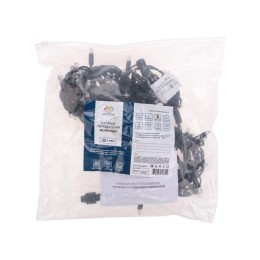 Гирлянда светодиодная "Нить" 12м 120LED мультиколор 10Вт 230В IP67 постоян. свечение провод каучук ч