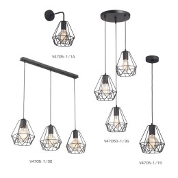 Люстра 3xE27 макс. 40Вт Vitaluce V47050-1/3S