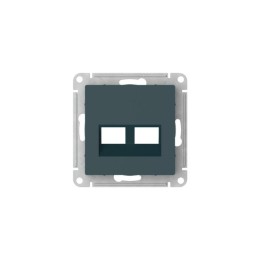 Накладка двойная AtlasDesign для информационных функций типа Keystone изумруд. SE ATN000890